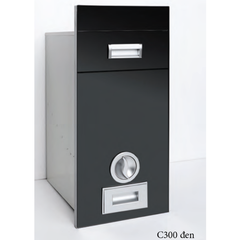 Thùng gạo gương màu đen Eurogold C300
