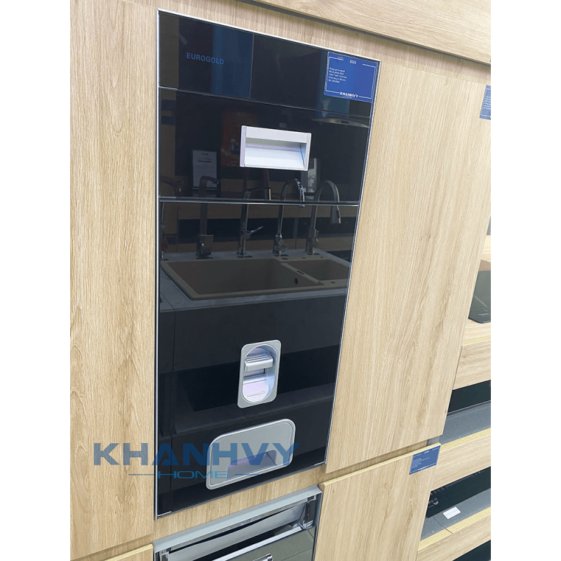 Thùng gạo gương nút nhấn Eurogold GB300B