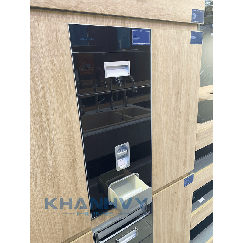 Thùng gạo gương nút nhấn Eurogold GB300B