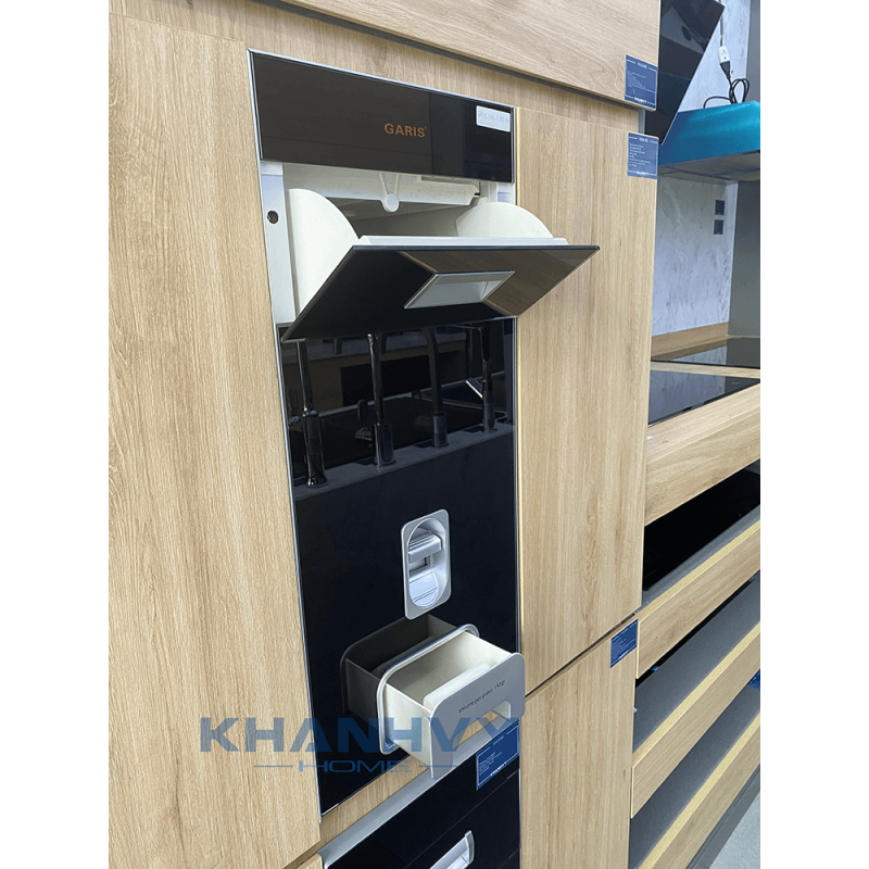 Thùng gạo mặt kính đen 12kg GR06.26B