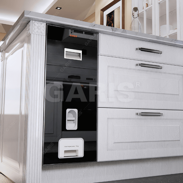 Thùng gạo mặt kính đen 12kg GR06.26B