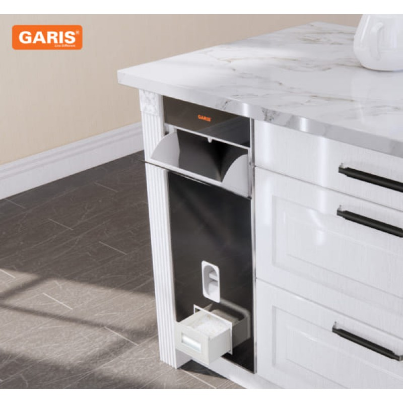 Thùng gạo mặt kính đen 15kg GR06.25B