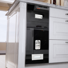 Thùng gạo mặt kính đen 15kg GR06.30B