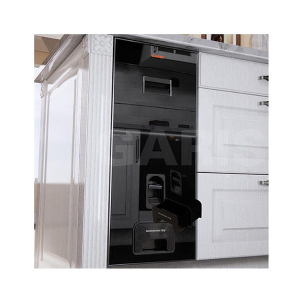 Thùng gạo mặt kính đen 15kg MR06.30B