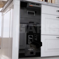 Thùng gạo mặt kính đen 15kg MR06.30B