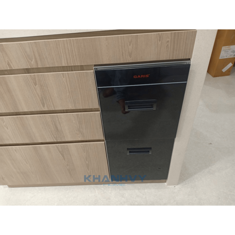 Thùng gạo mặt kính đen 2 khoang GR07.30B