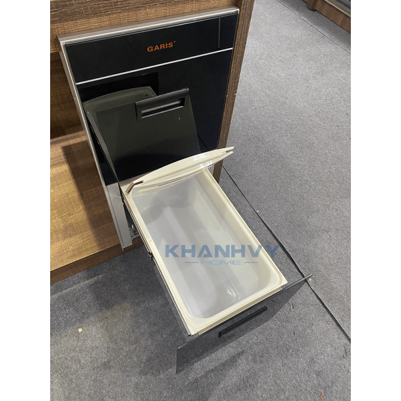 Thùng gạo mặt kính đen 2 khoang GR07.30B