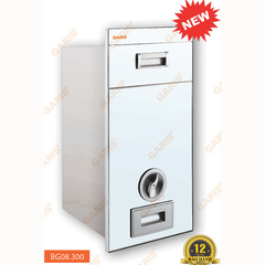Thùng gạo mặt kính màu trắng ánh xanh dương, 15kg BG08.300