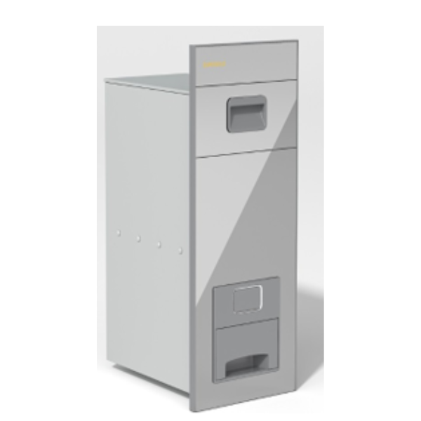 Thùng Gạo Nút Ấn Mặt Kính Bạc Eurogold CB300S