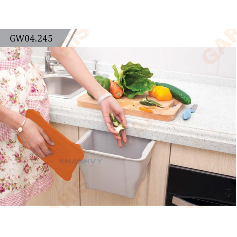 Thùng rác mini treo cánh tủ, 3L GW04.245