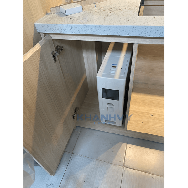 Thùng gạo âm tủ ray giảm chấn Eurogold B17