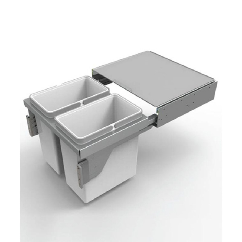 Thùng rác 2 ngăn Inox Higold 306083
