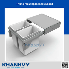 Thùng rác 2 ngăn Inox Higold 306083