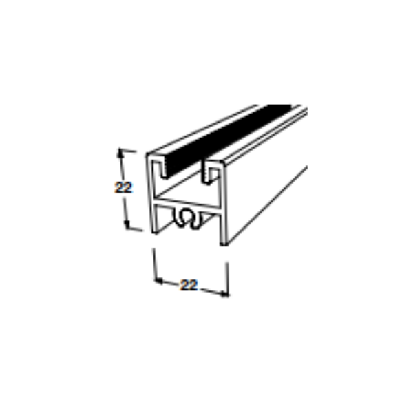 TOP FRAME PROFILE SIL.POL 3M Hafele 403.75.303