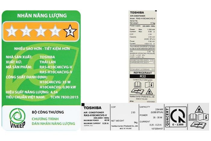 Máy lạnh Toshiba RAS-H18PKCVG-V Inverter 1 chiều 18.000 BTU 2 HP