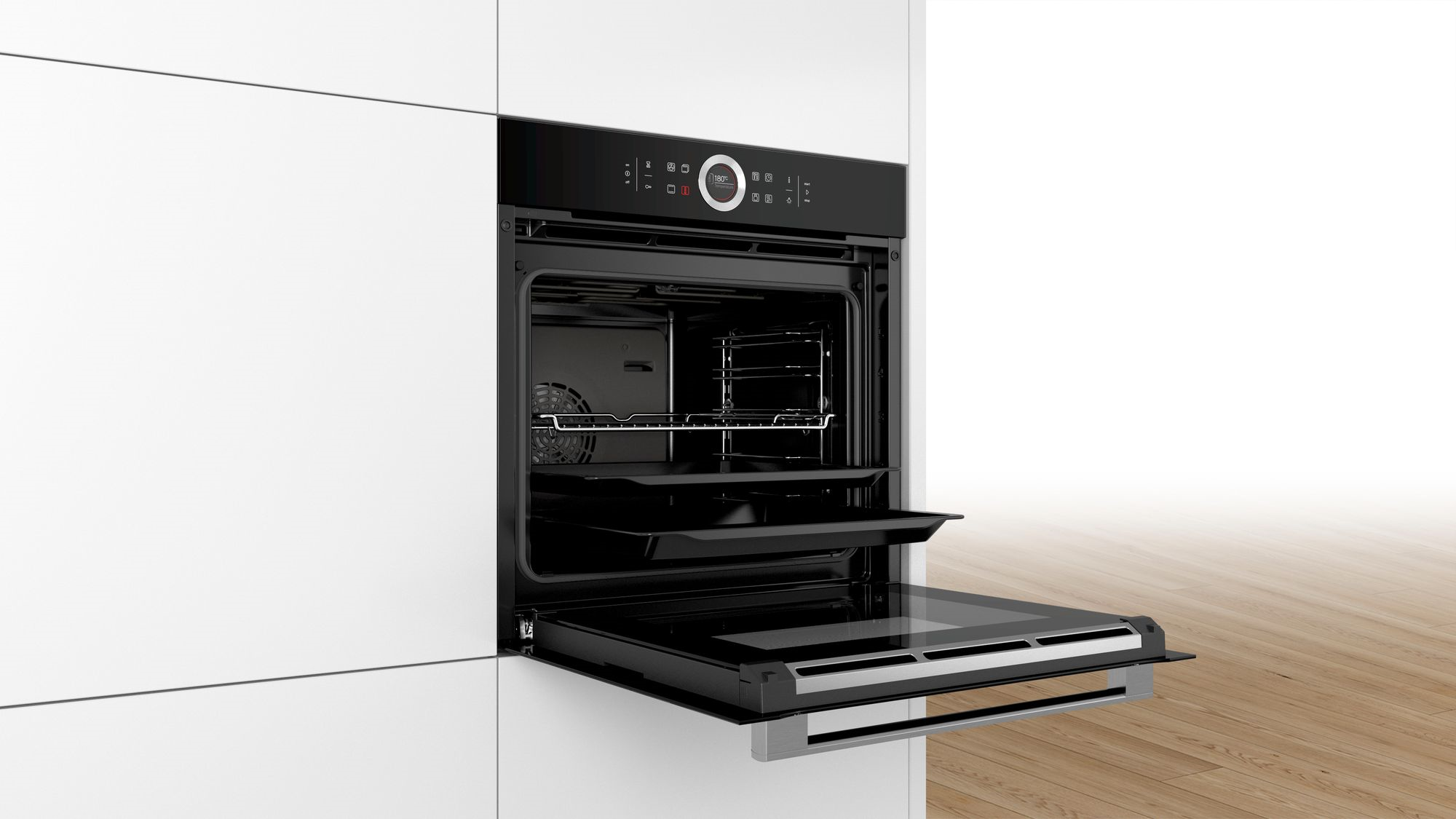 Lò nướng Bosch với thiết kế dễ dàng vệ sinh bên trong