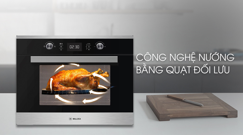 Công nghệ nướng bằng quạt giúp thức ăn chín đều và rực rỡ hơn