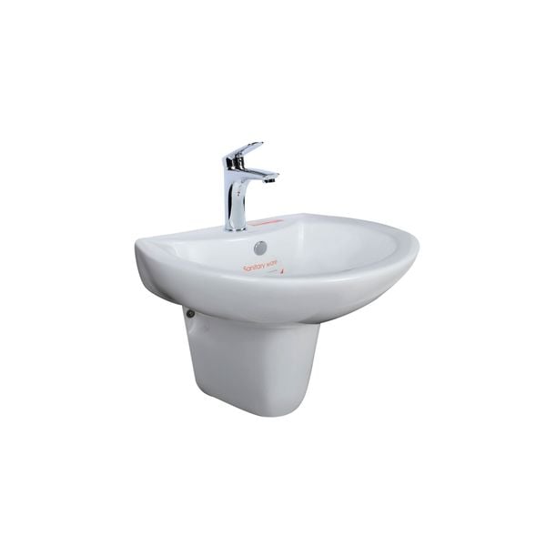 Chậu lavabo chân treo tường Atmor AT3007D