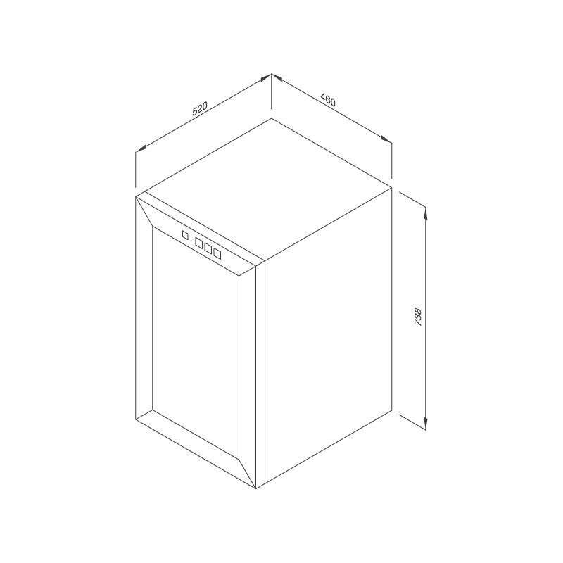 Tủ Bảo Quản Rượu Độc Lập MWC-65B