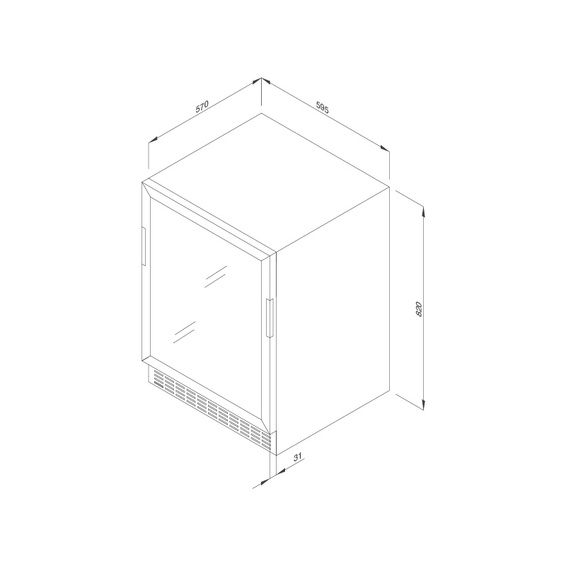 Tủ bảo quản rượu vang Malloca MWC-46BG