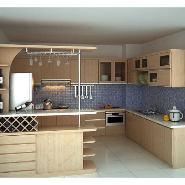 Tủ bếp chữ L TBL-KVH07