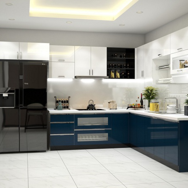 Tủ bếp chữ L TBL-KVH16