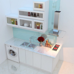 Tủ bếp MDF chống ẩm phủ Acrylic - KVH14