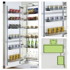 Tủ kho mạ crom cao cấp cánh mở Eurogold MC040645 Trưng Bày