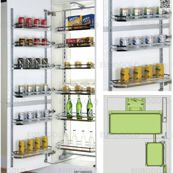 Tủ kho mạ crom cao cấp cánh mở Eurogold EKC14660