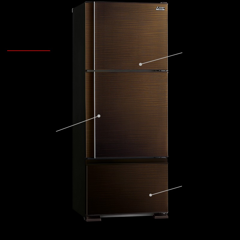 Tủ lạnh 3 cửa Mitsubishi Electric MR-V50ER BRW 414 lít