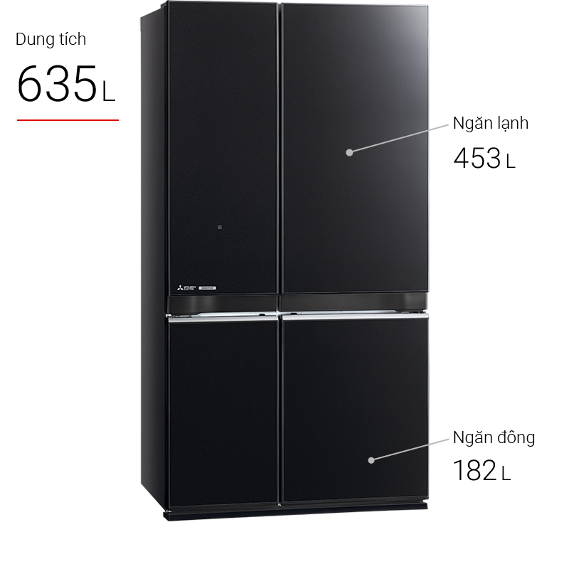 Tủ lạnh 4 cửa Mitsubishi Electric MR-LA78ER GBK 670 lít