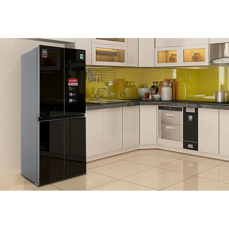 Tủ lạnh 4 cửa Sharp SJ-FX420VG-BK 404 lít