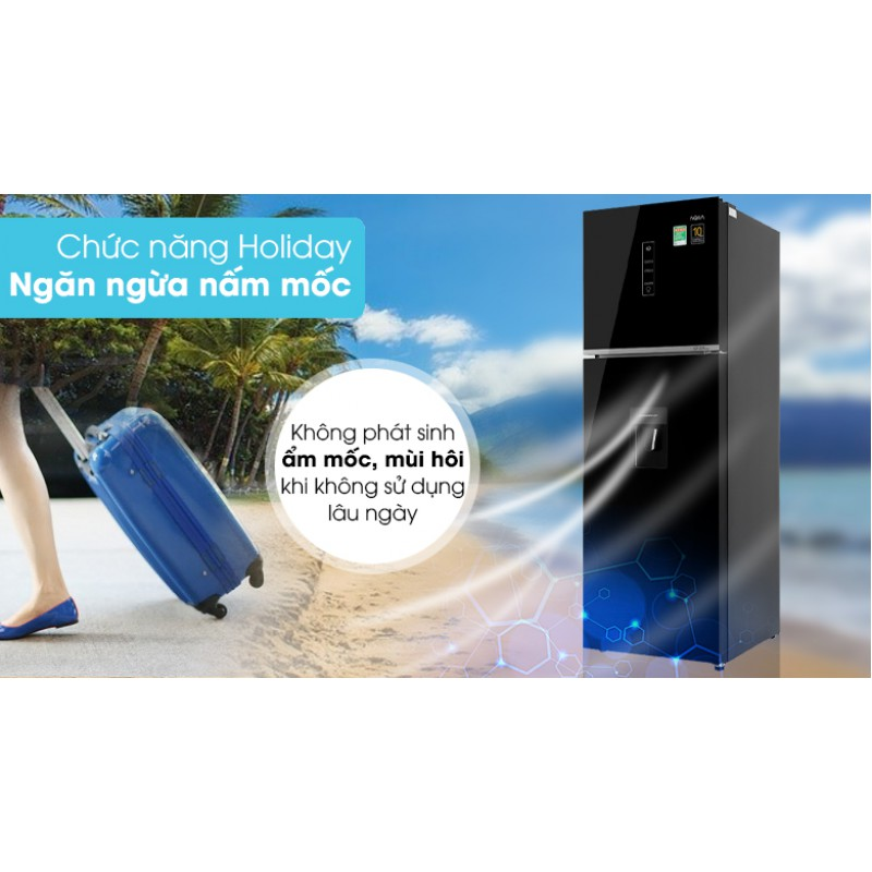 Tủ lạnh Aqua Inverter 347 lít AQR-T389FA(WGB)