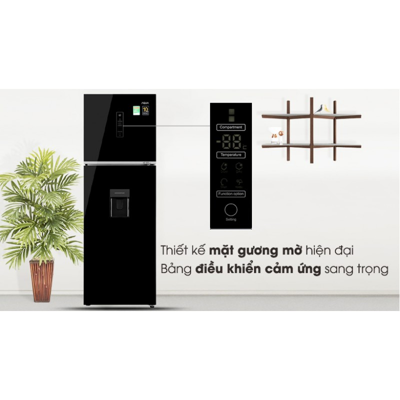 Tủ lạnh Aqua Inverter 347 lít AQR-T389FA(WGB)