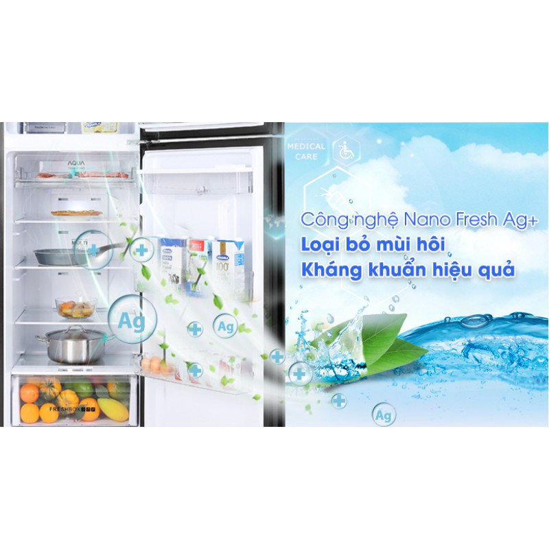 Tủ lạnh Aqua Inverter 347 lít AQR-T389FA(WGB)