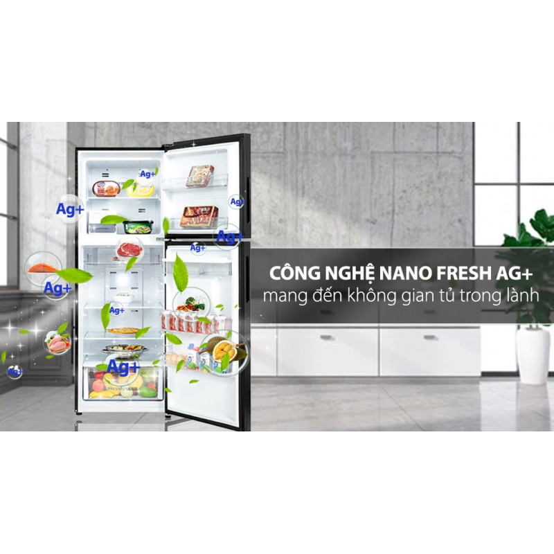 Tủ lạnh ngăn đông trên Aqua AQR-T369FA(WGB) 345 lít