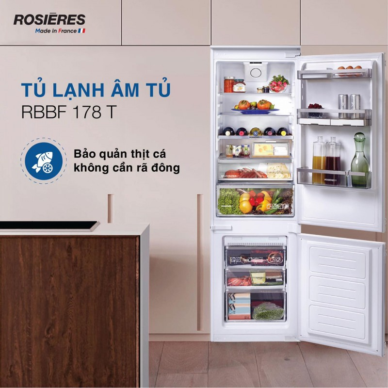 Tủ lạnh Rosieres RBBF178T