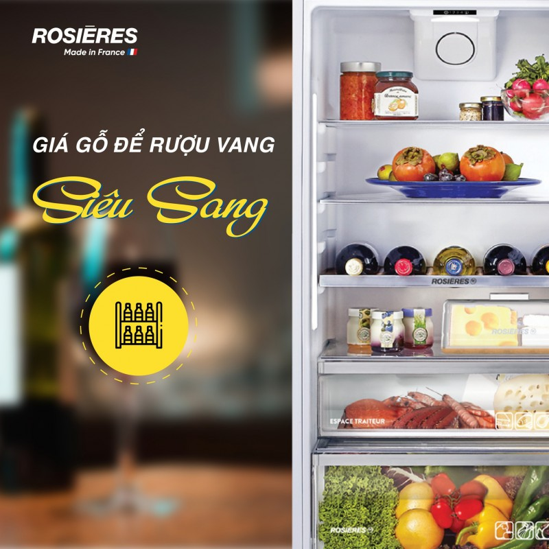 Tủ lạnh Rosieres RBBF178T