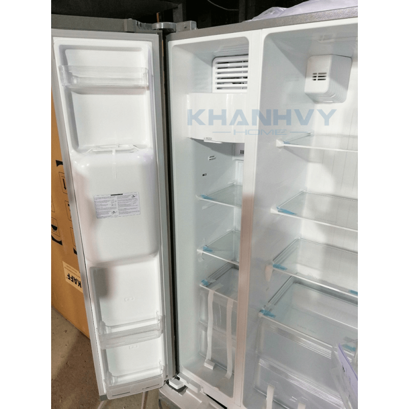 Tủ lạnh Side by Side KAFF KF-SBS600BWT