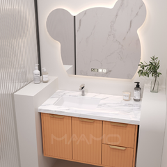 Tủ lavabo kính thông minh chìm cam MAAMO MF13