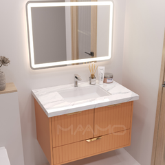 Tủ lavabo kính thông minh chìm cam MAAMO MF21-80