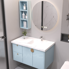 Tủ lavabo kính thông minh chìm xanh nhạt MAAMO MF11