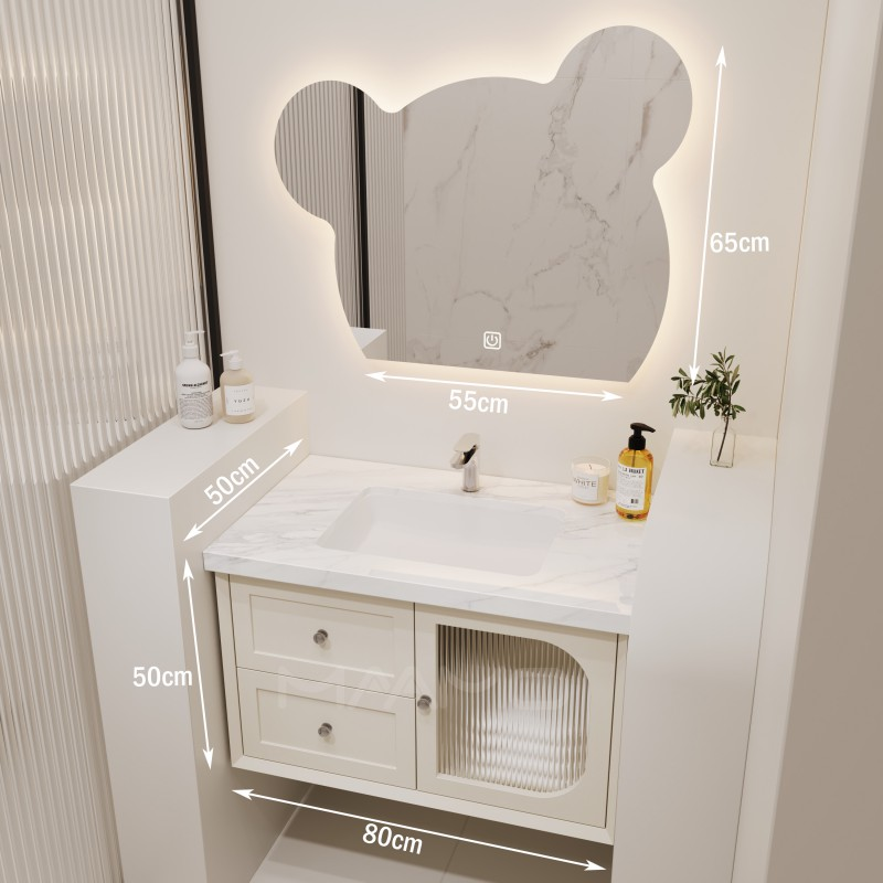 Tủ lavabo kính thông minh MAAMO MF03-80
