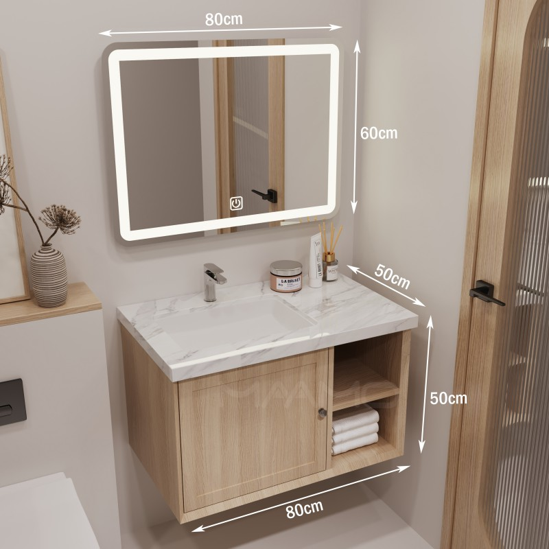 Tủ lavabo kính thông minh MAAMO MF05-80
