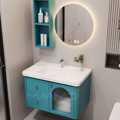 Tủ lavabo kính thông minh xanh cổ vịt MAAMO MF07-80