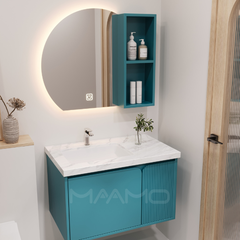 Tủ lavabo kính thông minh xanh cổ vịt MAAMO MF10-80