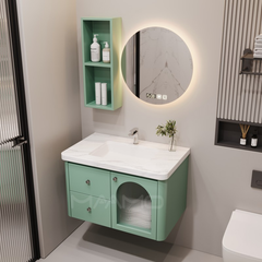 Tủ lavabo kính thông minh xanh lá nhạt MAAMO MF07-100
