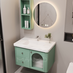 Tủ lavabo kính thông minh xanh lá nhạt MAAMO MF07-80