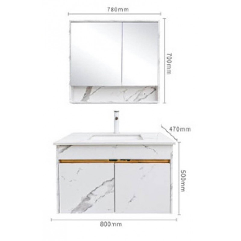 Tủ Lavabo Proxia PR-T5124-80