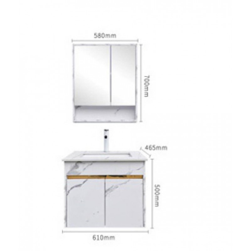 Tủ Lavabo Proxia PR-T5124B-60